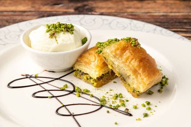 Baklava con Helado